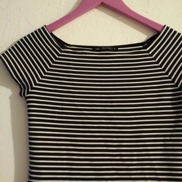 Black white stripes dress - Picture 3 of 5